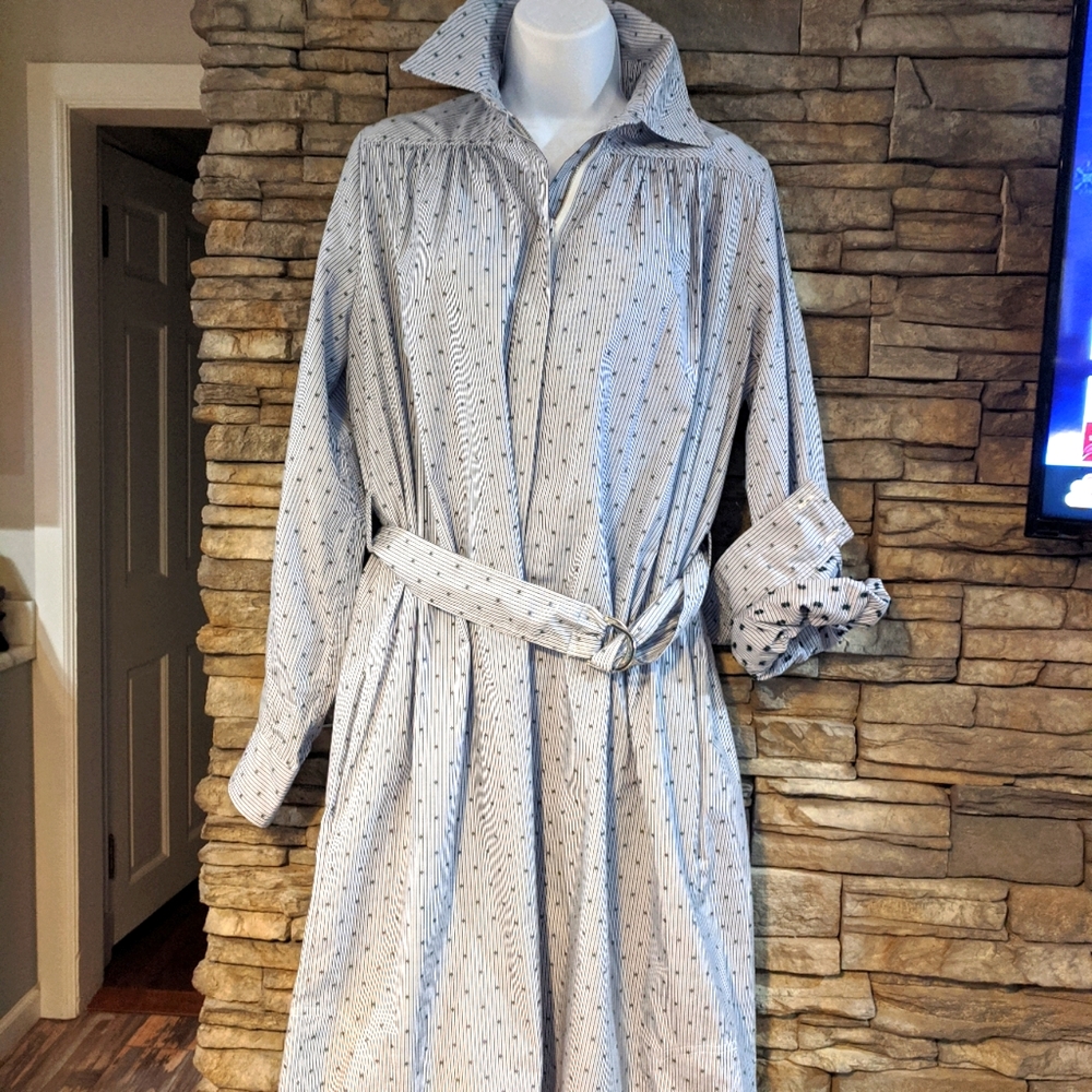 Maje blue shirt dress